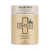 PATCH Panda Bamboo Bandages Value Pack - 100 Coconut Oil Infused Strips